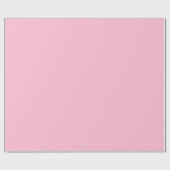 Roze Roze Zacht Bord Wit Pastel Effen Kleur Cadeaupapier (Vlak)