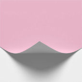 Roze Roze Zacht Bord Wit Pastel Effen Kleur Cadeaupapier (Hoek)