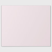Roze Roze Zacht Bord Wit Pastel Effen Kleur Cadeaupapier (Vlak)