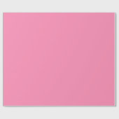 Roze Roze Zacht Bord Wit Pastel Effen Kleur Cadeaupapier (Vlak)