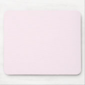 Roze Roze Zacht Bord Wit Pastel Effen Kleur Muismat (Voorkant)