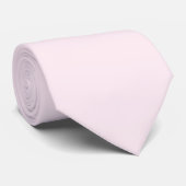 Roze Roze Zacht Bord Wit Pastel Effen Kleur Stropdas (Opgerold)