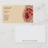 Roze roze zakenkaarttemplate visitekaartje (Voorkant / Achterkant)