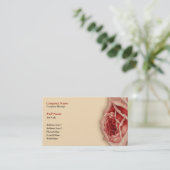 Roze roze zakenkaarttemplate visitekaartje (Staand voorkant)