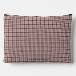 Roze Roze Zwart Geruit Klassiek Patroon Retro Etui