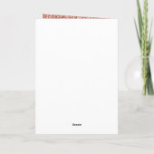 Roze roze zwarte witte luipaard kaart (Achterkant)