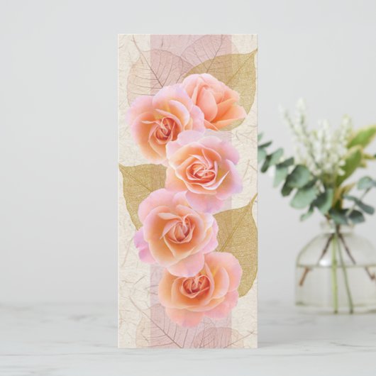 Roze rozen (Staand voorkant)