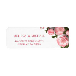 Roze Rozen 3D Bloemen | Trouwen Etiket