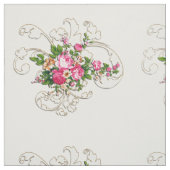 Roze rozen 5x8 verbinding stof (Swatch)