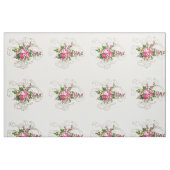 Roze rozen 5x8 verbinding stof (Fat Quarter)