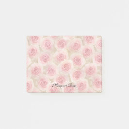 Roze rozen Aangepast 4 x 3 Post-it® Notes