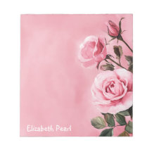 Roze Rozen AANGEPASTE NAAM Boodschappenlijstje