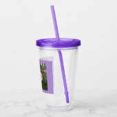 Roze Rozen Acryl Drinkbeker (Links)