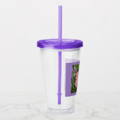 Roze Rozen Acryl Drinkbeker (Rechts)