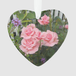 Roze Rozen Acryl Ornament