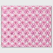 Roze Rozen AI Art Wrapping Papier (Vlak)