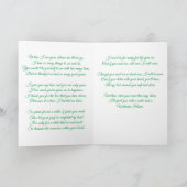 Roze rozen, als ik weg ben sympathiegedicht kaart (Binnen)