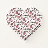 Roze Rozen Antiek Notitieboek (Achterkant)