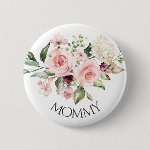 Roze Rozen Baby shower Button Mama