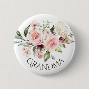 Roze Rozen Baby shower Button Oma Button