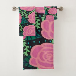 Roze Rozen Bad Handdoek