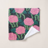 Roze Rozen Bad Handdoek (Wasdoekje)
