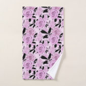 Roze rozen bad handdoek (Handdoek)