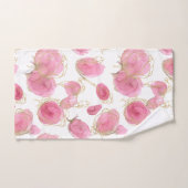 Roze rozen bad handdoek (Handdoek)