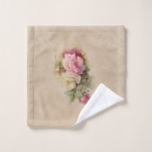 Roze Rozen Bad Handdoek (Wasdoekje)