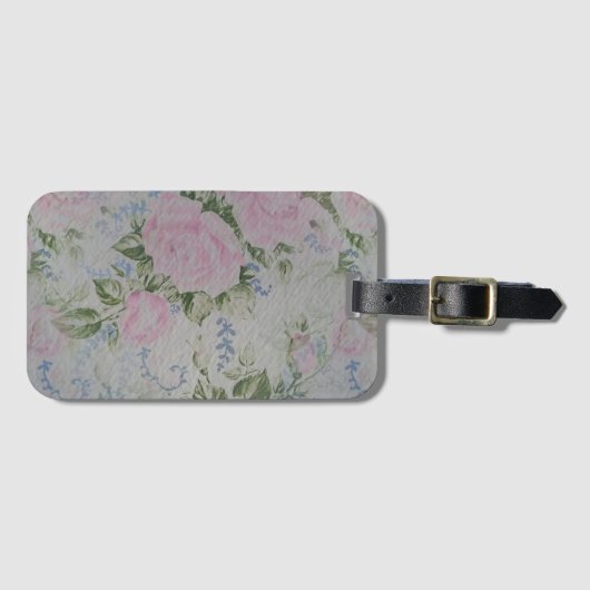 Roze Rozen  Bagagelabel (Voorkant (horizontaal))