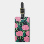 Roze Rozen Bagagelabel (Voorkant verticaal)