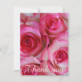 Roze rozen bedankt (Voorkant)
