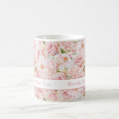 Roze rozen Beste mama ooit genoemd koffie Mok (Center)