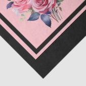 Roze rozen betegelde decoupage tissuepapier (Detail)