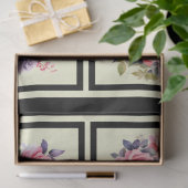 Roze rozen betegelde decoupage tissuepapier (Geschenk)