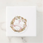 Roze rozen |Bevestiging van gedroogde Grassen Flor Bedankjes Labels (In situ)