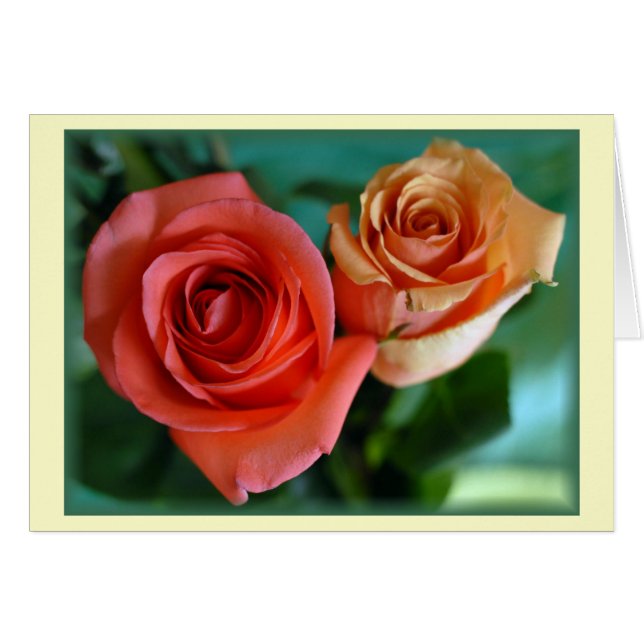"Roze rozen" (blanco) (Voorkant Horizontaal)