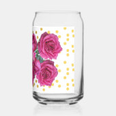 roze rozen blikvorm glas (Achterkant)