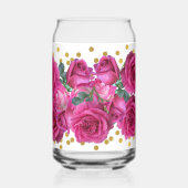 roze rozen blikvorm glas (Links)