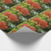 Roze Rozen Bloem Foto Wrapping Papier (Hoek)
