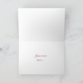 Roze Rozen. Bloem Illustratie Feestdagen Kaart (Binnen)