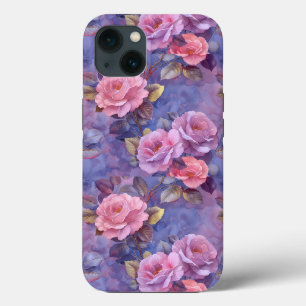 Roze rozen bloem iPhone hoesje bloemen