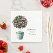 Roze Rozen Bloemboom Vrijgezellenfeest Servet (Insitu)