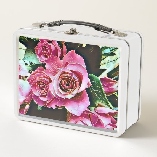 ROZE ROZEN BLOEMEN (Voorkant)