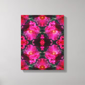 Roze Rozen Bloemen Abstracte kunst Canvas Afdruk (Voorkant)
