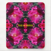 Roze Rozen Bloemen Abstracte Kunst Gepersonaliseer Muismat (Voorkant)