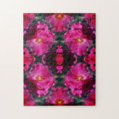 Roze Rozen Bloemen Abstracte kunst Legpuzzel (Verticaal)