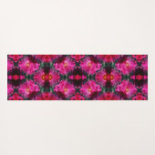 Roze Rozen Bloemen Abstracte kunst Yogamat (Achterkant (horizontaal))