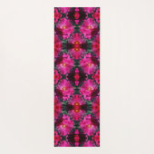 Roze Rozen Bloemen Abstracte kunst Yogamat (Achterkant)
