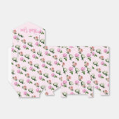 Roze Rozen Bloemen Bedankt  Bedankdoosjes (Uitgevouwen)